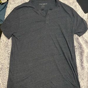 Lucky Brand Men's Dark Gray Henley